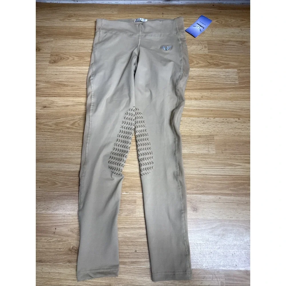 TuffRider Ladies Ventilated Schooling Tights Safari w/ Safari Small NWT